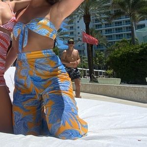 sexy 3 piece tropical set from Shein 🧡🧡